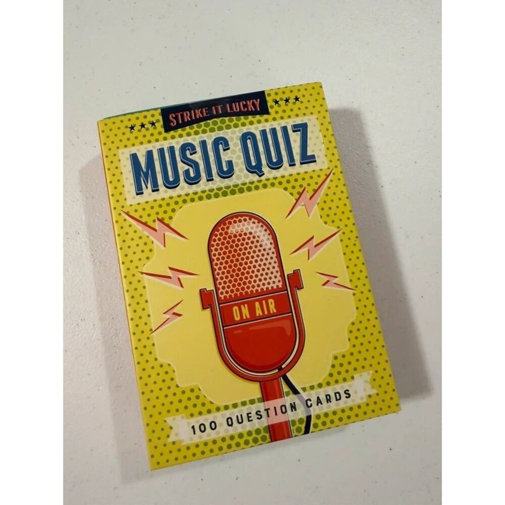 Strike it Lucky Music Quiz- 100 Question Cards Game